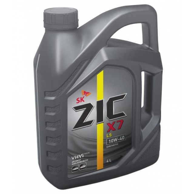 Фирменное моторное масло ZIC X7 LS 10W-40, его технические особенности .