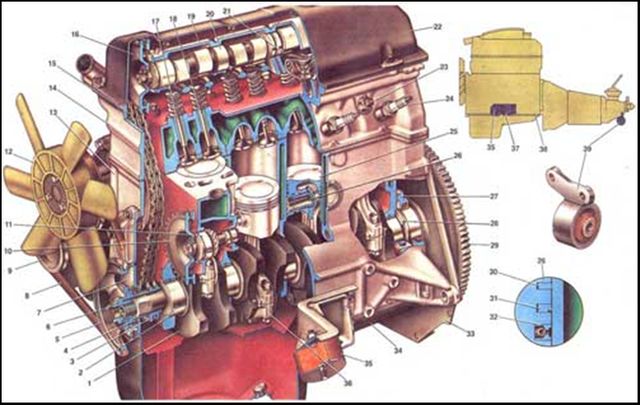 Схема Двигателя Фото