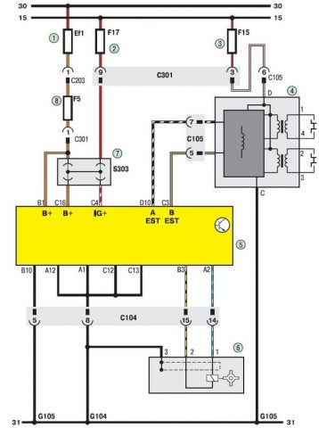 Схема электропроводки шевроле ланос