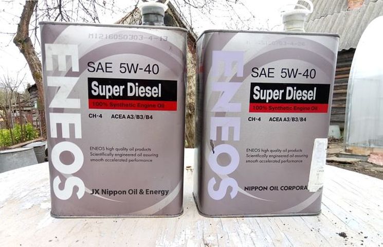 Моторное масло ENEOS SUPER DIESEL 5W40 CH-4: особенности