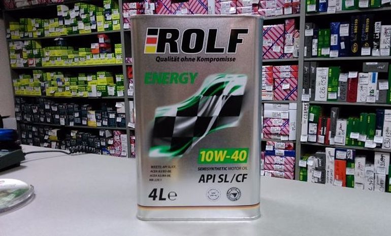 ROLF ENERGY 10W40 SL/CF: описание, характеристики, сертификация, форма