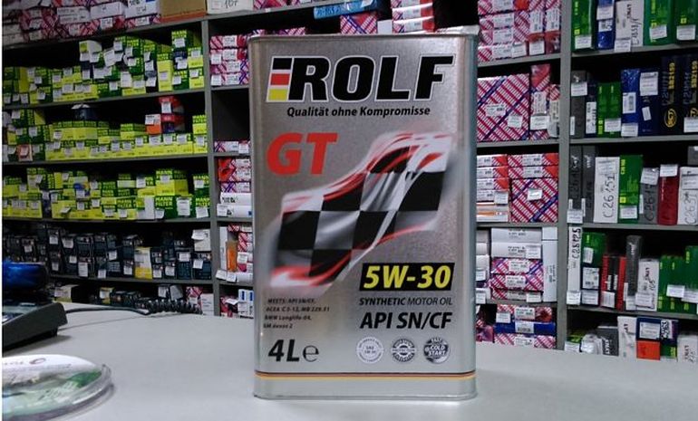 ROLF GT 5W30 SN/CF: описание, характеристики, сертификация, форма